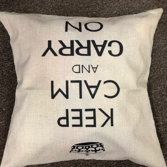 Keep Calm andCarry On pillow - Picture 2 of 5